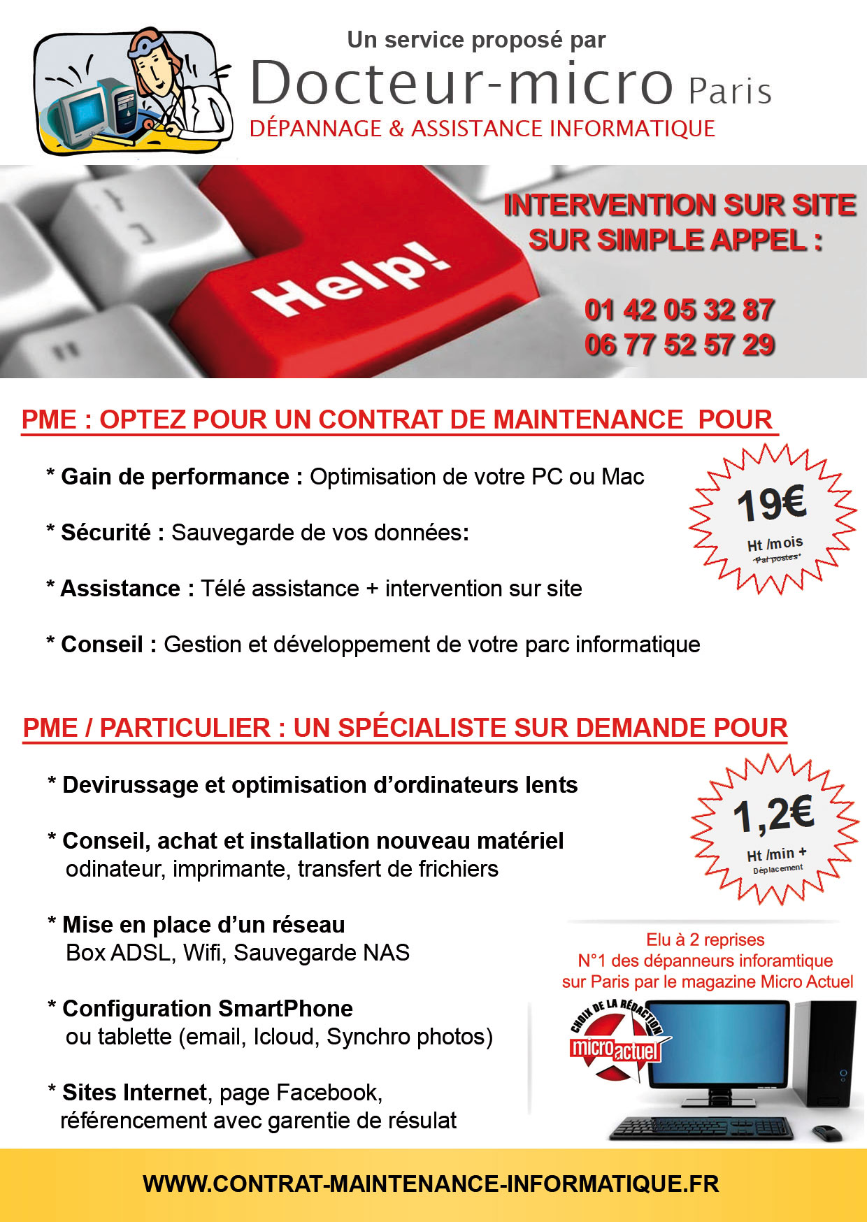 Contrat De Maintenance Informatique V2 - Docteur Micro Paris